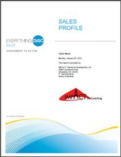 Everything DiSC® Sales Profile Report